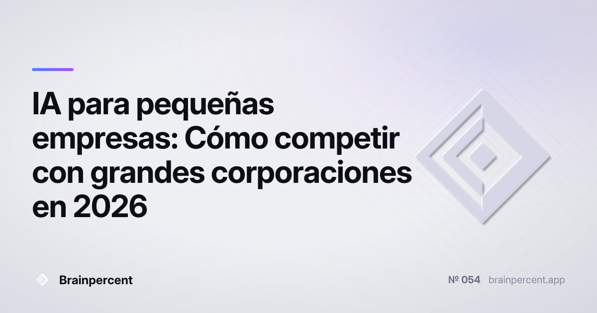 Featured image for: IA para pequeñas empresas: Cómo competir con grandes corporaciones en 2026