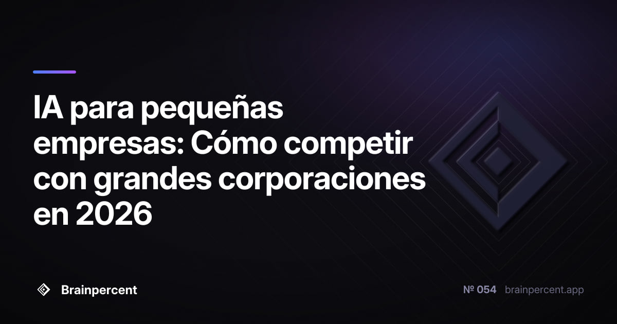 Featured image for: IA para pequeñas empresas: Cómo competir con grandes corporaciones en 2026