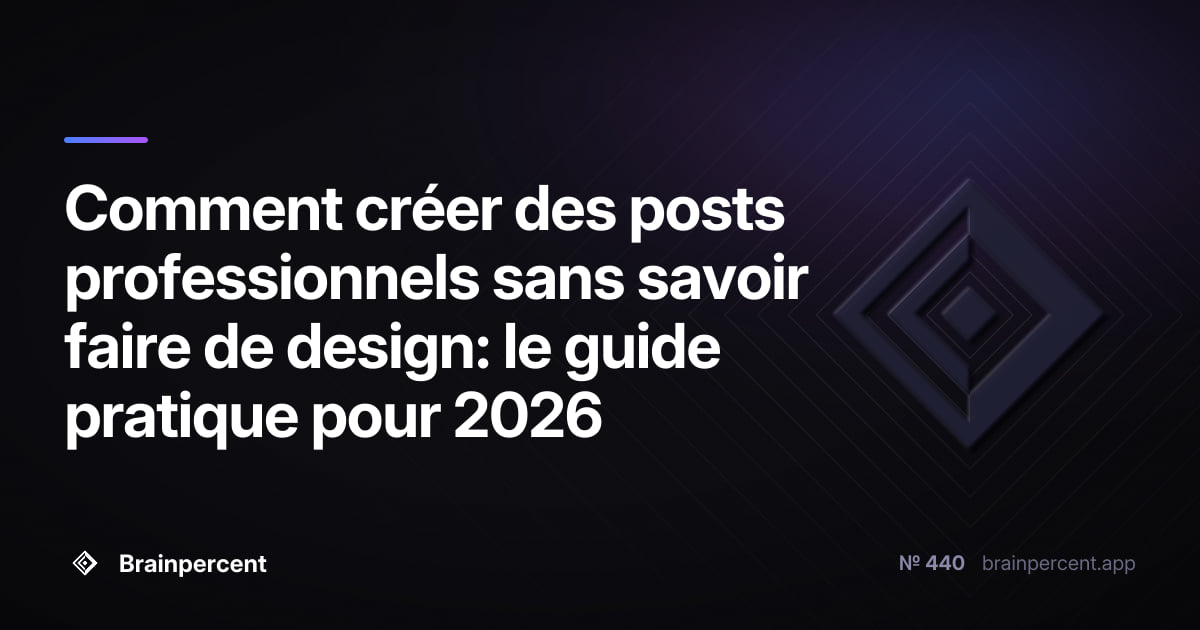 Featured image for: Comment créer des posts professionnels sans savoir faire de design: le guide pratique pour 2026