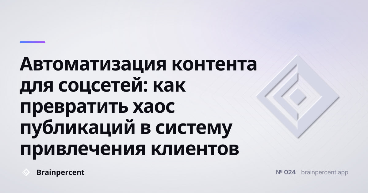 Featured image for: Автоматизация контента для соцсетей: как превратить хаос публикаций в систему привлечения клиентов
