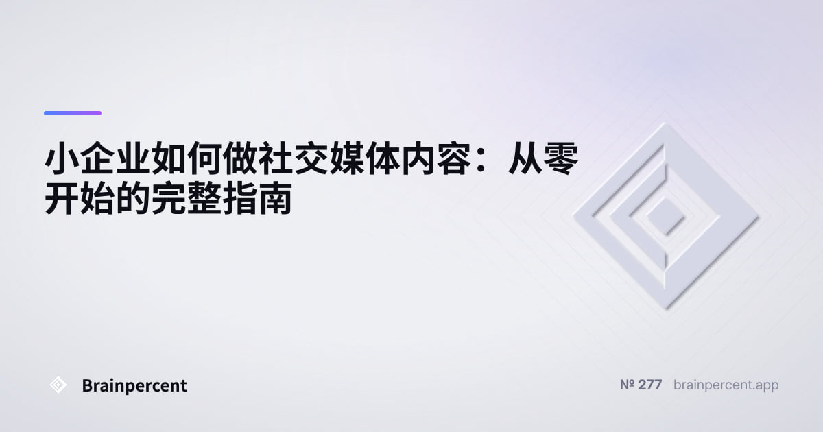 Featured image for: 小企业如何做社交媒体内容:从零开始的完整指南