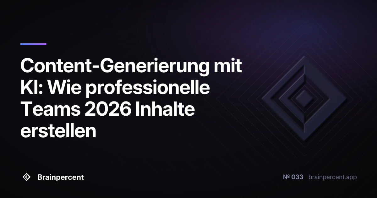 Featured image for: Content-Generierung mit KI: Wie professionelle Teams 2026 Inhalte erstellen