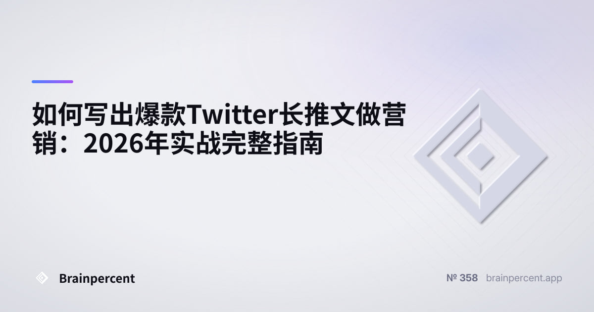 Featured image for: 如何写出爆款Twitter长推文做营销:2026年实战完整指南