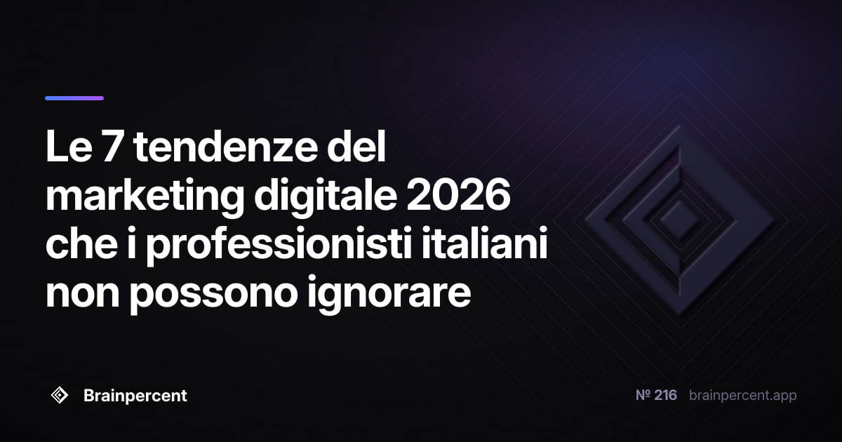 Featured image for: Le 7 tendenze del marketing digitale 2026 che i professionisti italiani non possono ignorare
