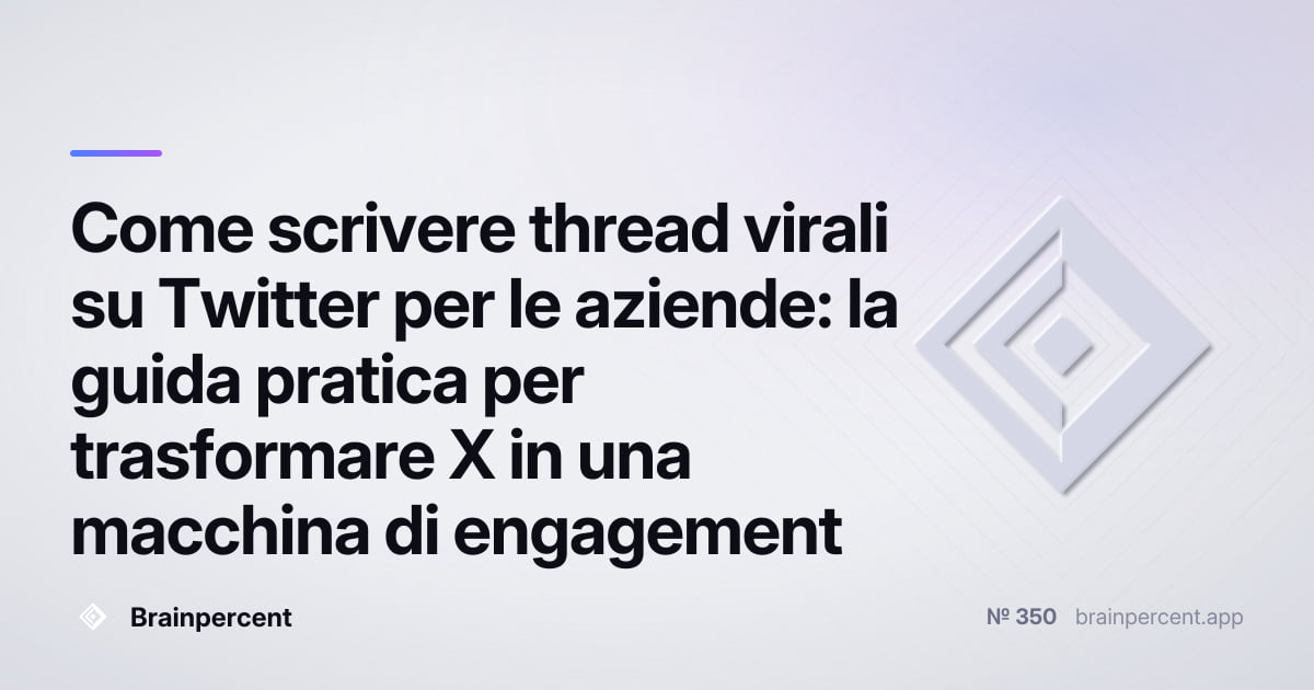 Featured image for: Come scrivere thread virali su Twitter per le aziende: la guida pratica per trasformare X in una macchina di engagement