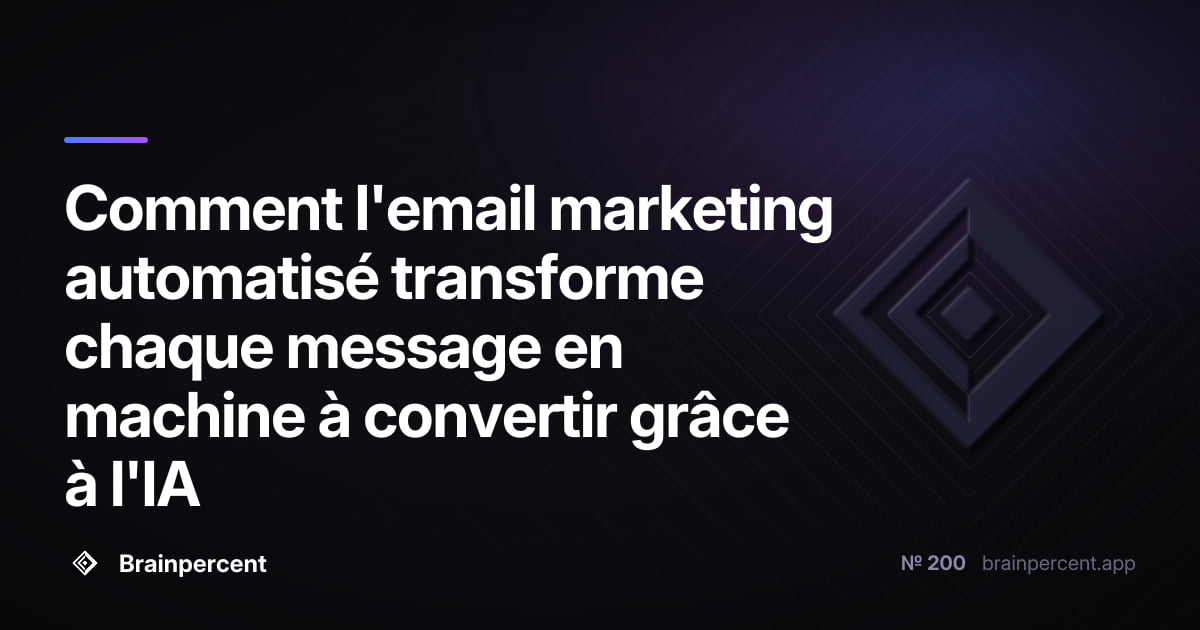 Featured image for: Comment l'email marketing automatisé transforme chaque message en machine à convertir grâce à l'IA