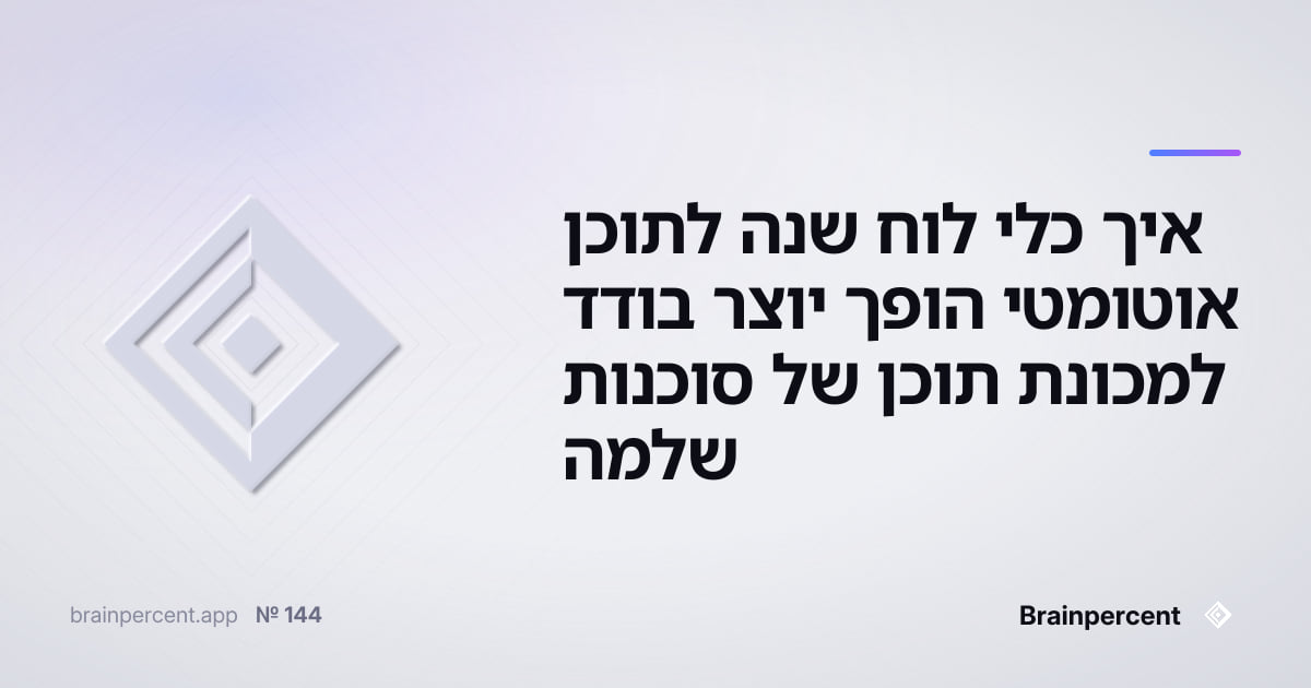 Featured image for: איך כלי לוח שנה לתוכן אוטומטי הופך יוצר בודד למכונת תוכן של סוכנות שלמה