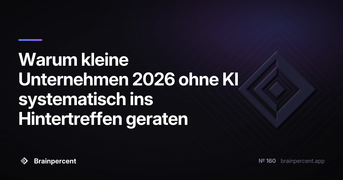 Featured image for: Warum kleine Unternehmen 2026 ohne KI systematisch ins Hintertreffen geraten – und welche 5 Werkzeuge das sofort ändern