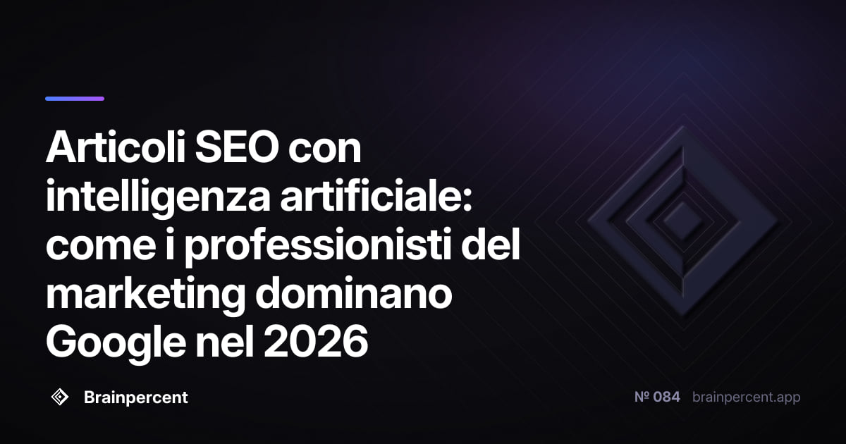 Articoli SEO con intelligenza artificiale: come i professionisti del marketing dominano Google nel 2026