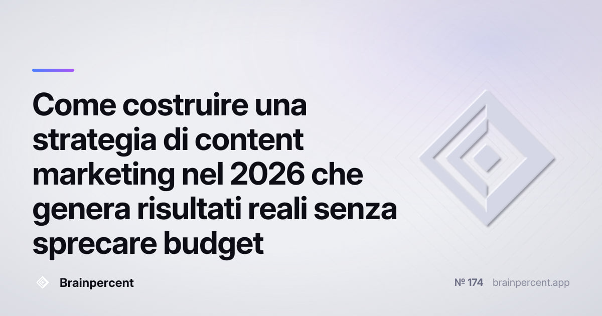 Featured image for: Come costruire una strategia di content marketing nel 2026 che genera risultati reali senza sprecare budget