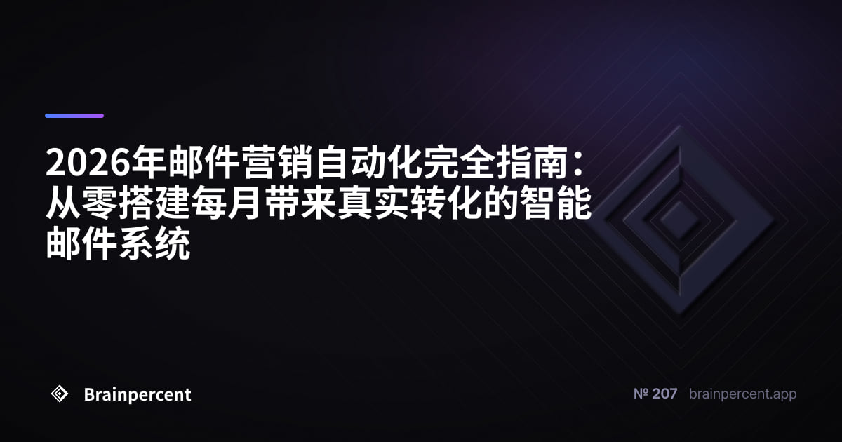 Featured image for: 2026年邮件营销自动化完全指南:从零搭建每月带来真实转化的智能邮件系统