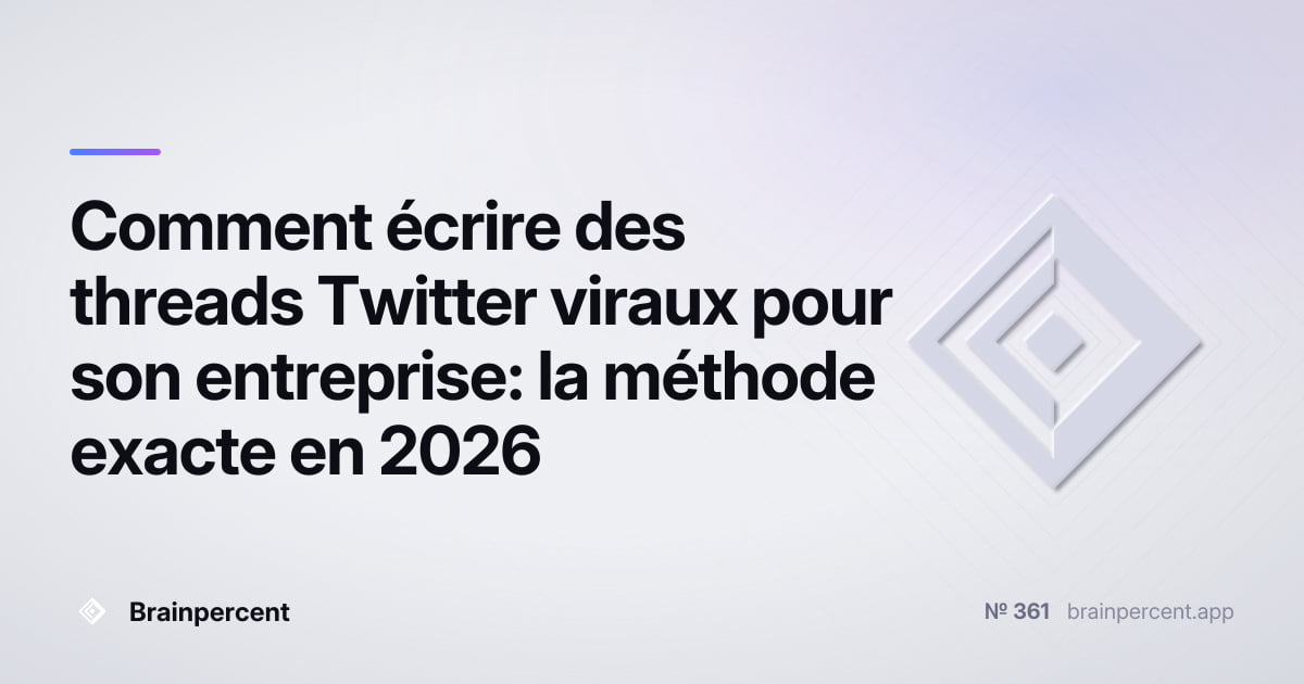 Featured image for: Comment écrire des threads Twitter viraux pour son entreprise: la méthode exacte en 2026