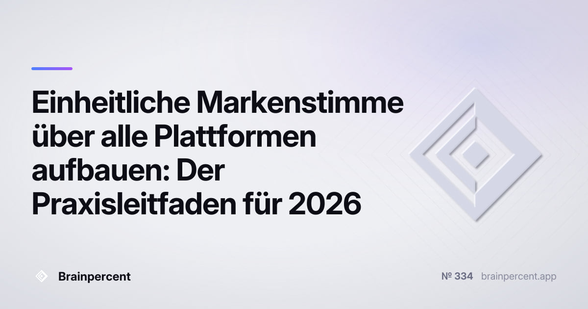 Featured image for: Einheitliche Markenstimme über alle Plattformen aufbauen: Der Praxisleitfaden für 2026