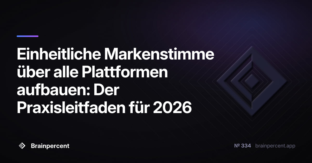 Featured image for: Einheitliche Markenstimme über alle Plattformen aufbauen: Der Praxisleitfaden für 2026