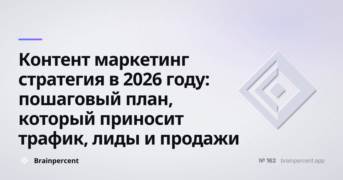 Featured image for: Контент маркетинг стратегия в 2026 году: пошаговый план, который приносит трафик, лиды и продажи