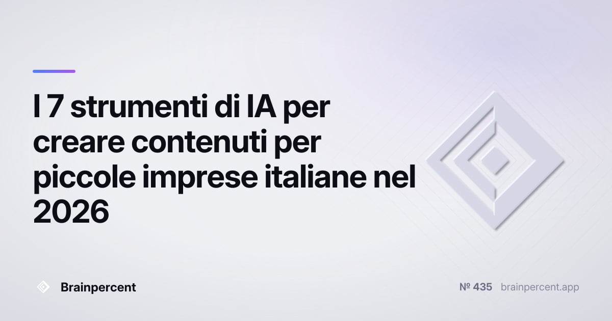 Featured image for: I 7 strumenti di IA per creare contenuti per piccole imprese italiane nel 2026