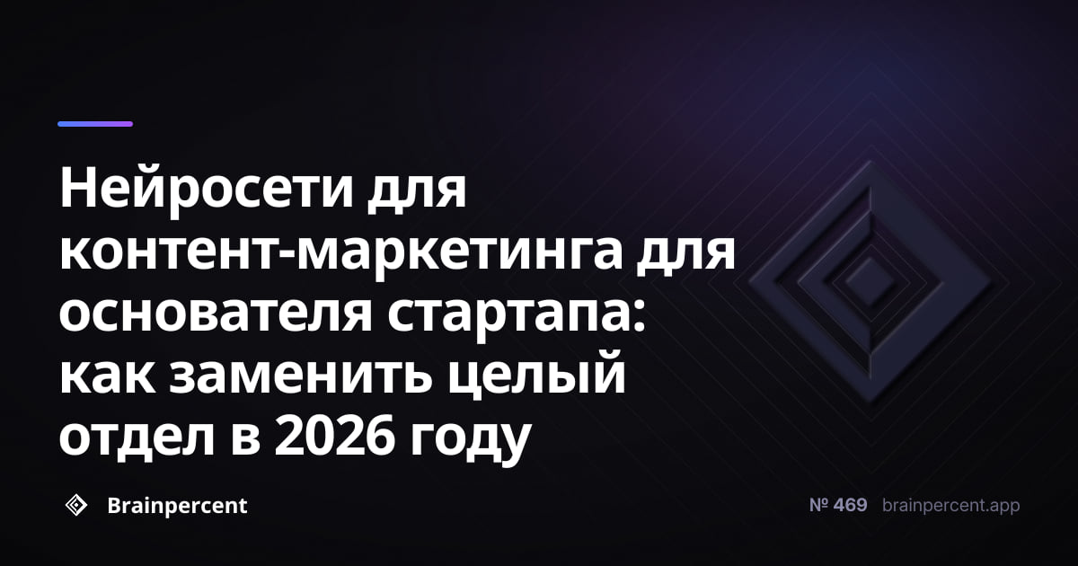Нейросети для контент-маркетинга для основателя стартапа: как заменить целый отдел в 2026 году