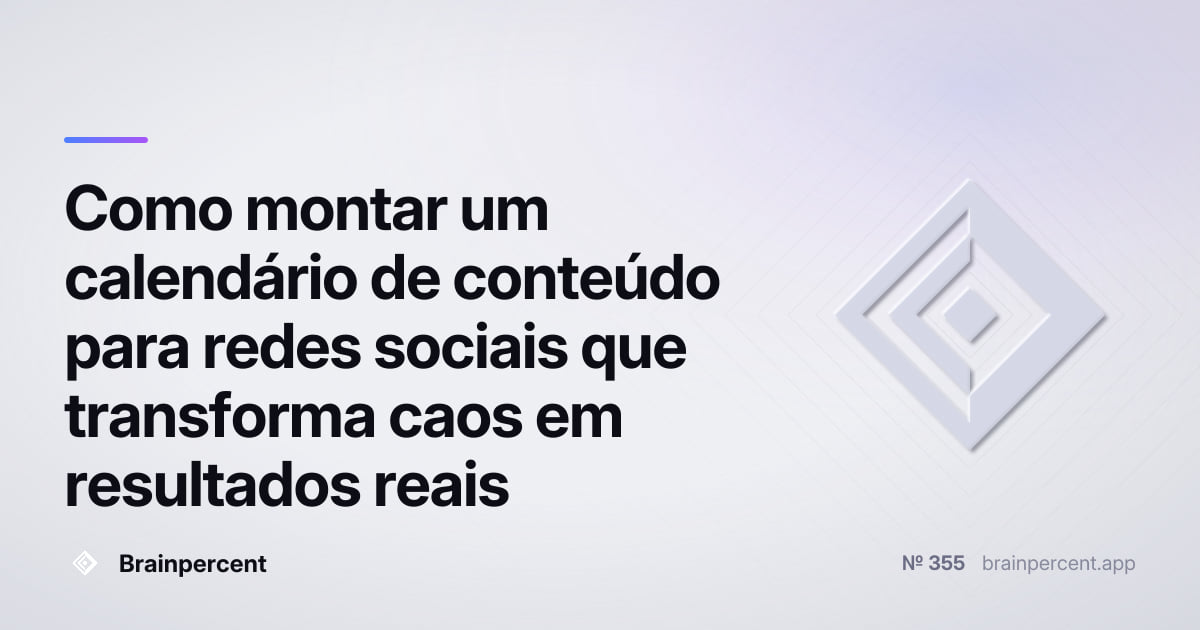 Featured image for: Como montar um calendário de conteúdo para redes sociais que transforma caos em resultados reais