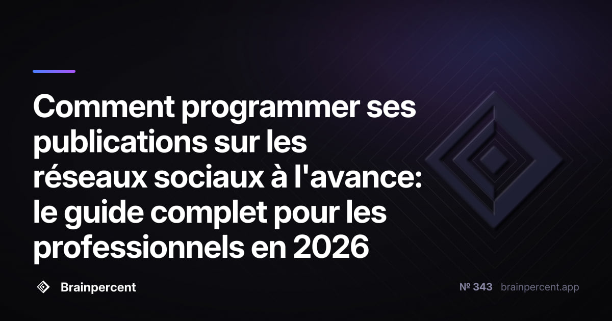Featured image for: Comment programmer ses publications sur les réseaux sociaux à l'avance: le guide complet pour les professionnels en 2026