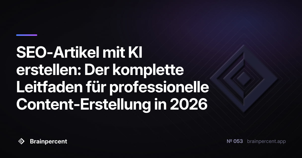 Featured image for: SEO-Artikel mit KI erstellen: Der komplette Leitfaden für professionelle Content-Erstellung in 2026