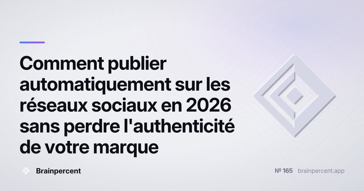 Featured image for: Comment publier automatiquement sur les réseaux sociaux en 2026 sans perdre l'authenticité de votre marque