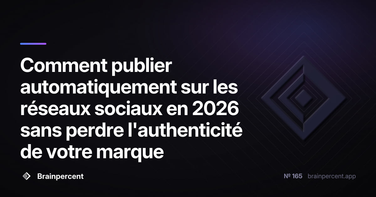 Featured image for: Comment publier automatiquement sur les réseaux sociaux en 2026 sans perdre l'authenticité de votre marque
