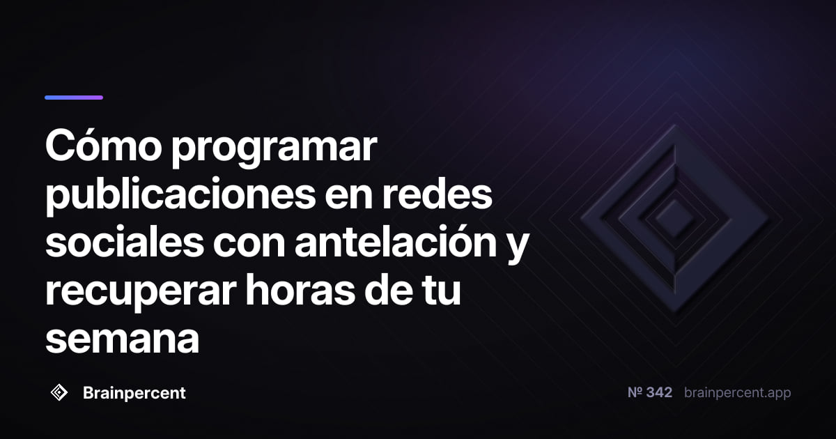 Featured image for: Cómo programar publicaciones en redes sociales con antelación y recuperar horas de tu semana