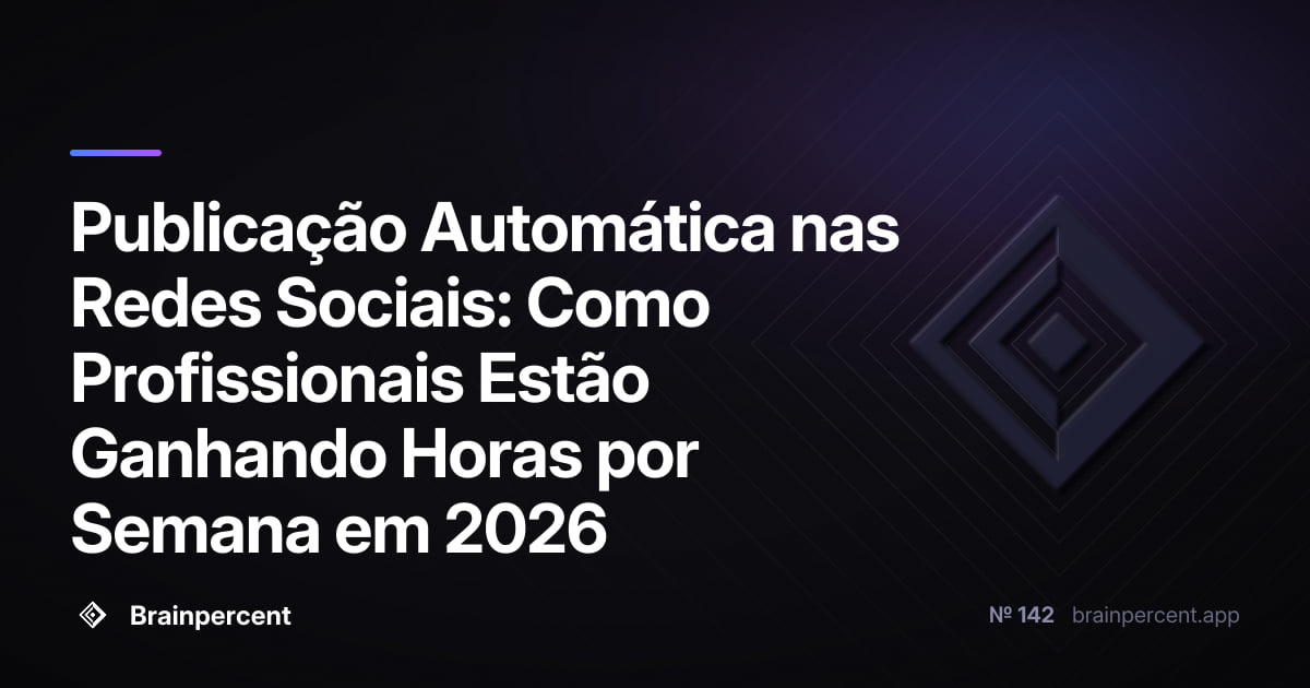 Featured image for: Publicação Automática nas Redes Sociais: Como Profissionais Estão Ganhando Horas por Semana em 2026