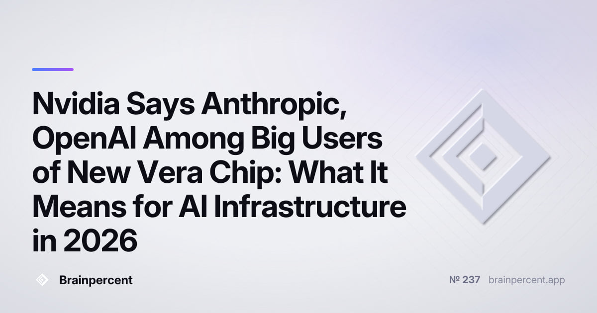 Featured image for: Nvidia Says Anthropic, OpenAI Among Big Users of New Vera Chip: What It Means for AI Infrastructure in 2026