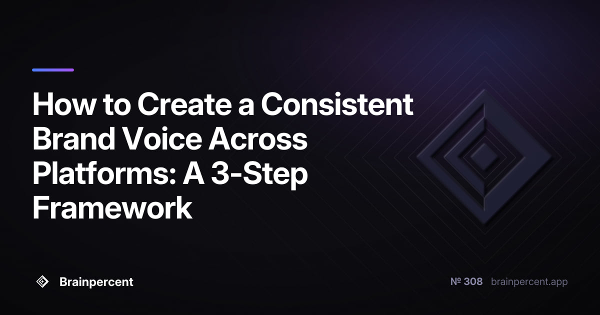 How to Create a Consistent Brand Voice Across Platforms: A 3-Step Framework
