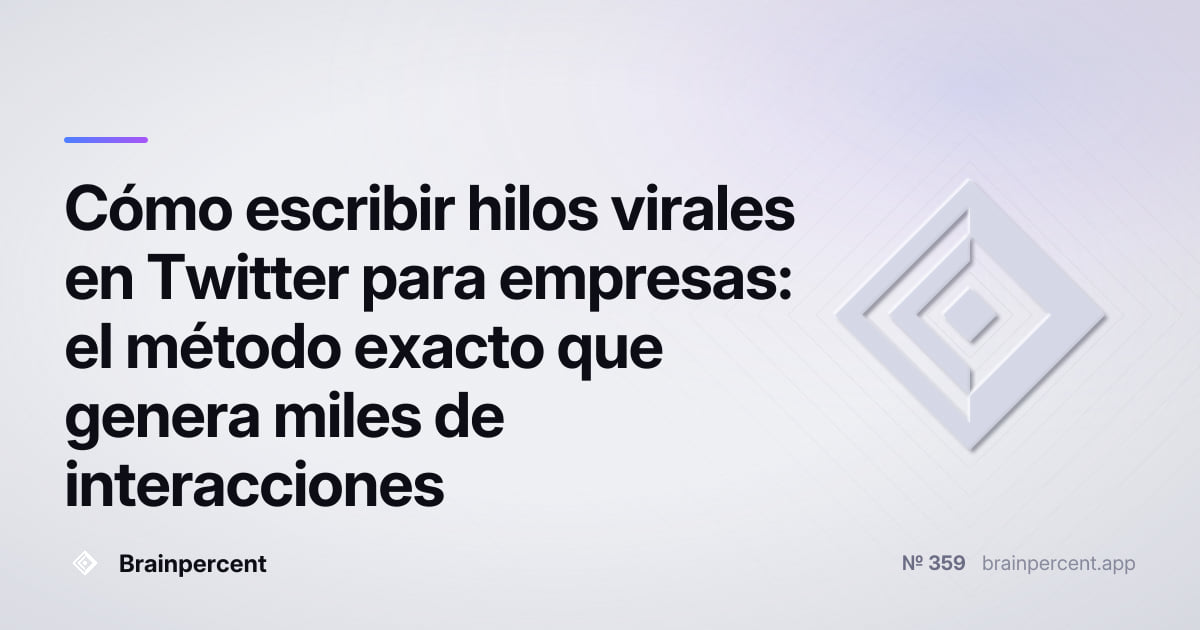 Featured image for: Cómo escribir hilos virales en Twitter para empresas: el método exacto que genera miles de interacciones