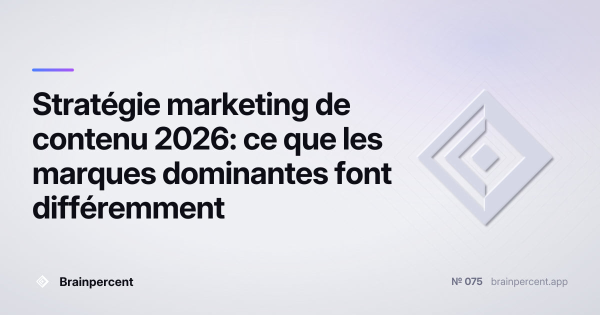 Featured image for: Stratégie marketing de contenu 2026: ce que les marques dominantes font différemment