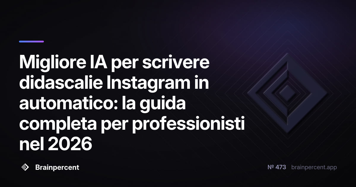 Migliore IA per scrivere didascalie Instagram in automatico: la guida completa per professionisti nel 2026