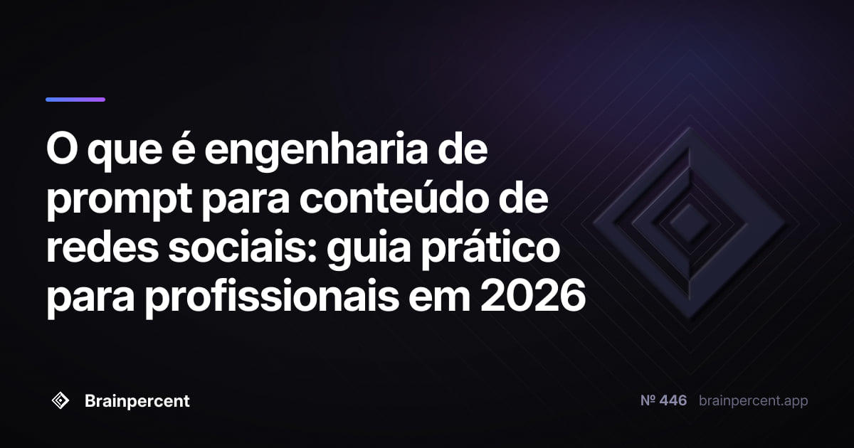 Featured image for: O que é engenharia de prompt para conteúdo de redes sociais: guia prático para profissionais em 2026