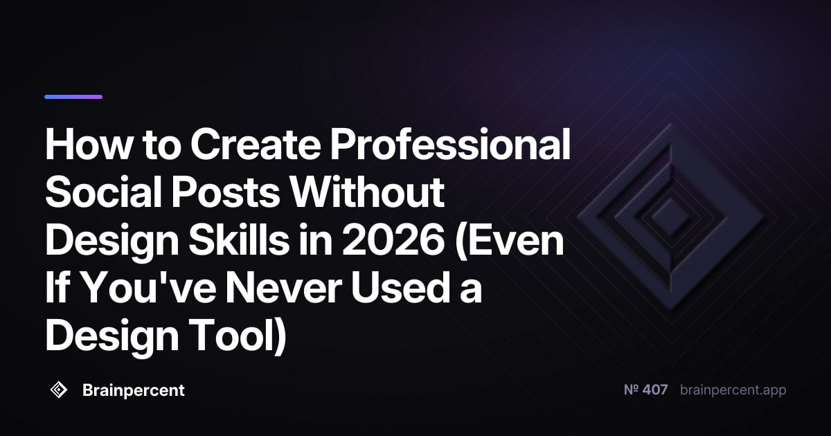 Featured image for: How to Create Professional Social Posts Without Design Skills in 2026 (Even If You've Never Used a Design Tool)