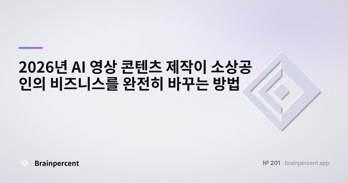 Featured image for: 2026년 AI 영상 콘텐츠 제작이 소상공인의 비즈니스를 완전히 바꾸는 방법