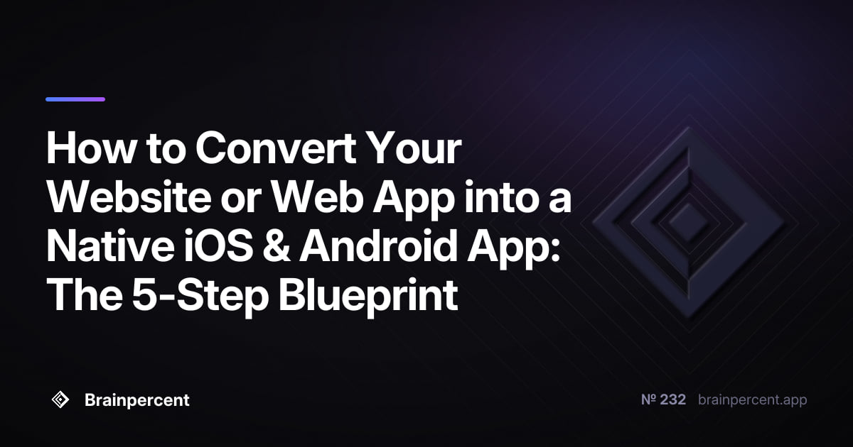 How to Convert Your Website or Web App into a Native iOS & Android App: The 5-Step Blueprint