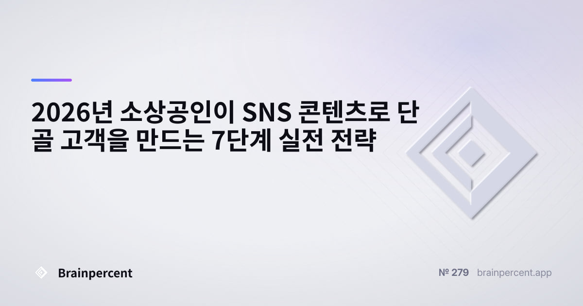 Featured image for: 2026년 소상공인이 SNS 콘텐츠로 단골 고객을 만드는 7단계 실전 전략