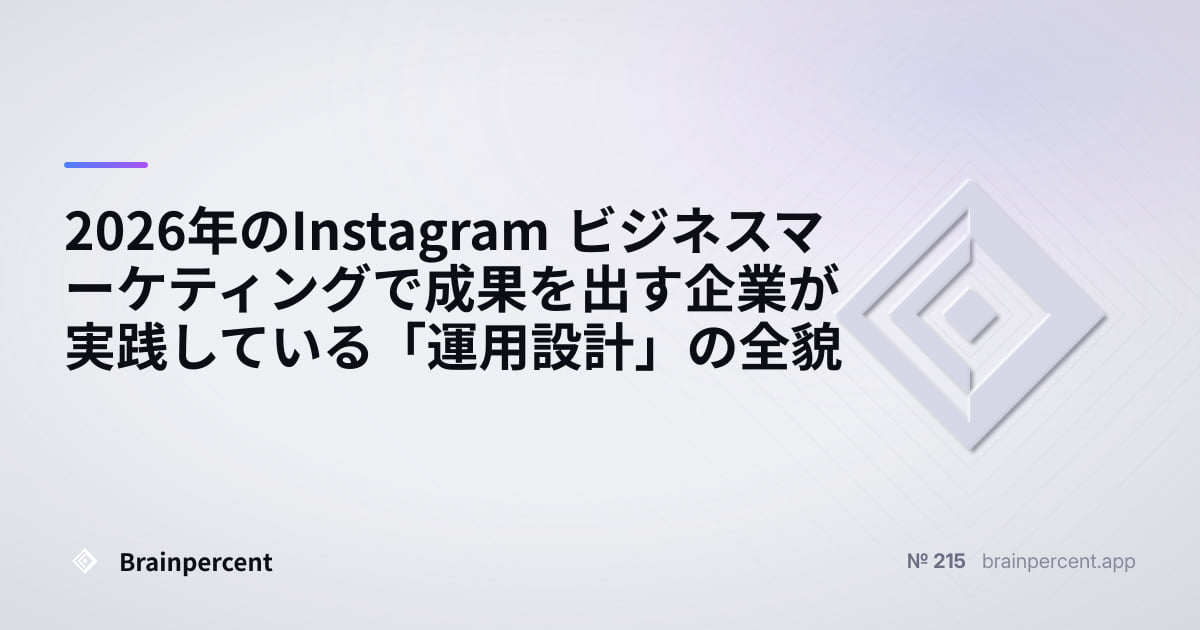 Featured image for: 2026年のInstagram ビジネスマーケティングで成果を出す企業が実践している「運用設計」の全貌