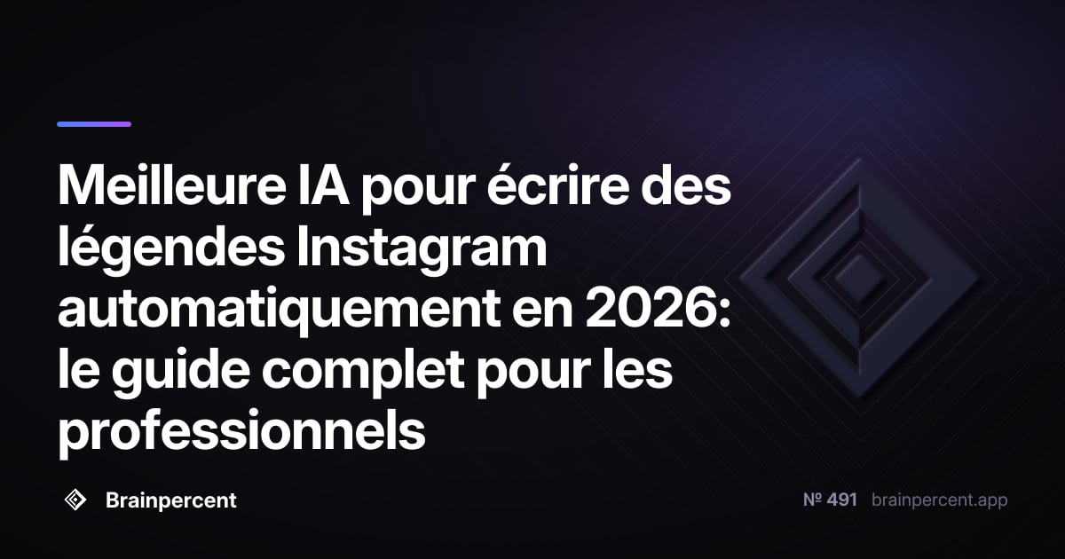 Featured image for: Meilleure IA pour écrire des légendes Instagram automatiquement en 2026: le guide complet pour les professionnels