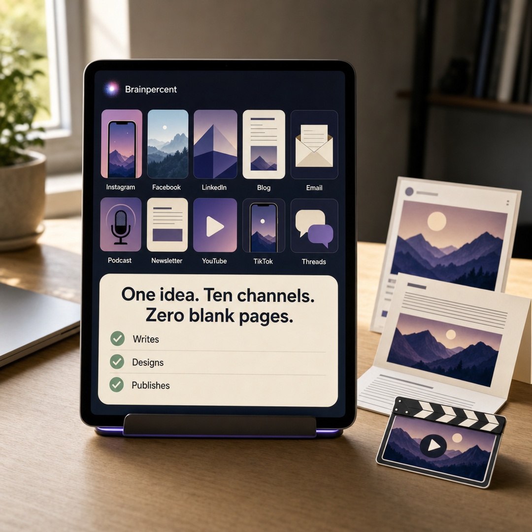 Brainpercent: Your Whole Marketing, in One Chat