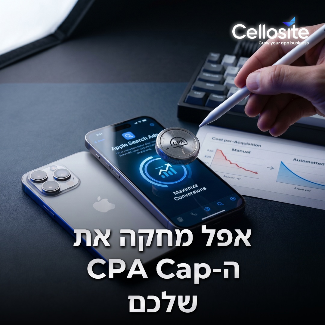 Apple הכניסה Maximize Conversions ל-Apple Ads וה-CPA Cap נעלם. Apple החליפה את ה-CPA cap הידני ב-bid strategy אוטומטי. מה זה אומר לצוותי UA …