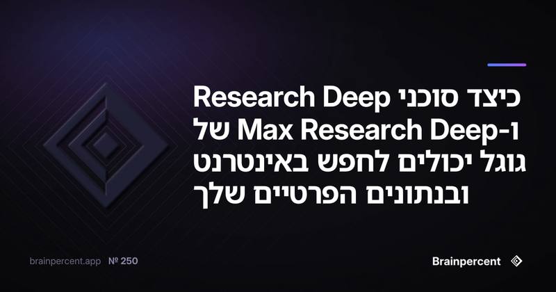 כיצד סוכני Deep Research ו-Deep Research Max של גוגל יכולים לחפש באינטרנט ובנתונים הפרטיים שלך — ומה זה אומר עבורך כמנהל שיווק