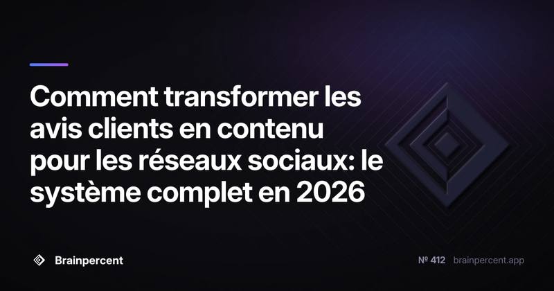 Comment transformer les avis clients en contenu pour les réseaux sociaux: le système complet en 2026