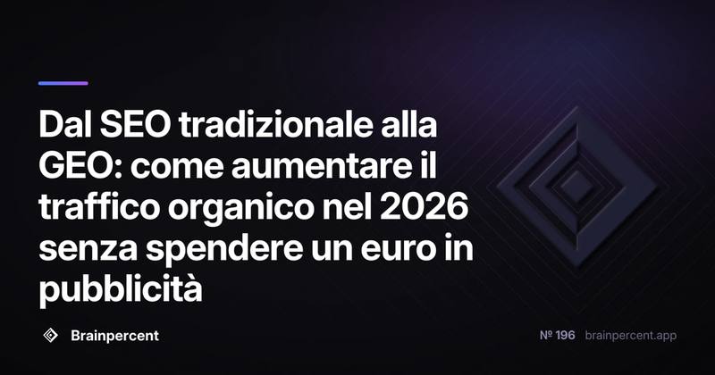 Dal SEO tradizionale alla GEO: come aumentare il traffico organico nel 2026 senza spendere un euro in pubblicità