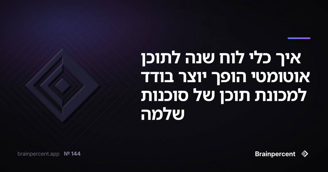 איך כלי לוח שנה לתוכן אוטומטי הופך יוצר בודד למכונת תוכן של סוכנות שלמה