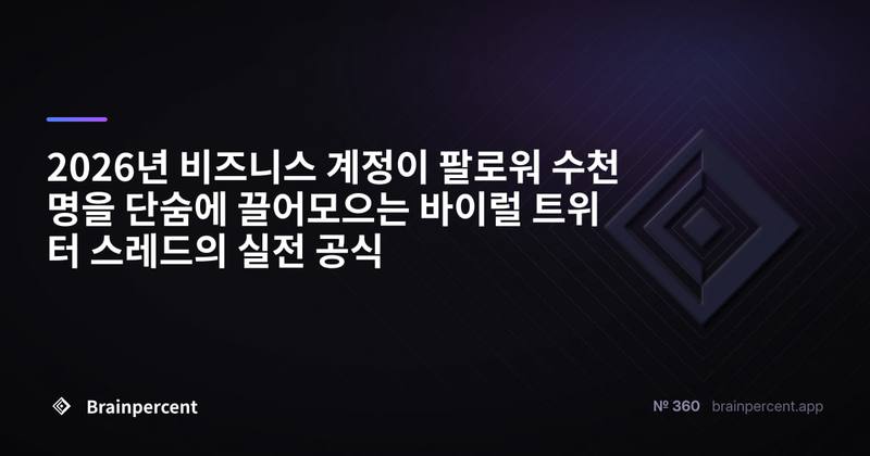 2026년 비즈니스 계정이 팔로워 수천 명을 단숨에 끌어모으는 바이럴 트위터 스레드의 실전 공식