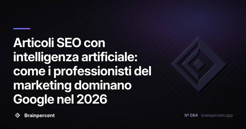 Articoli SEO con intelligenza artificiale: come i professionisti del marketing dominano Google nel 2026