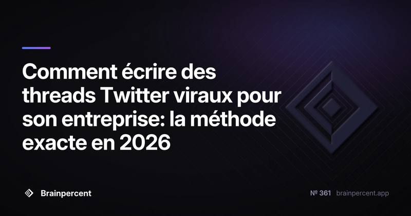 Comment écrire des threads Twitter viraux pour son entreprise: la méthode exacte en 2026