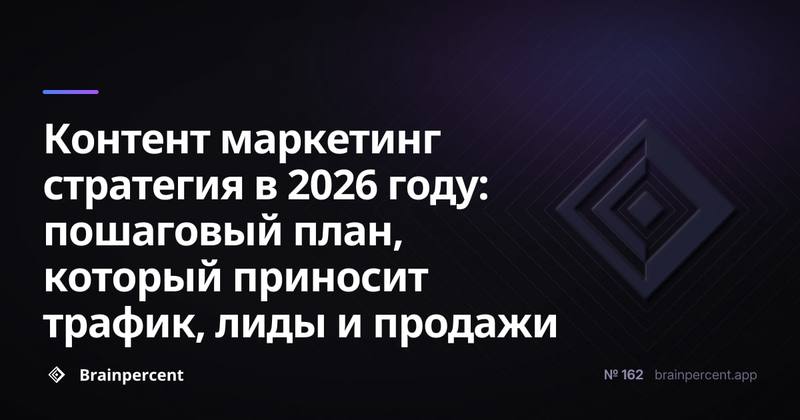 Контент маркетинг стратегия в 2026 году: пошаговый план, который приносит трафик, лиды и продажи